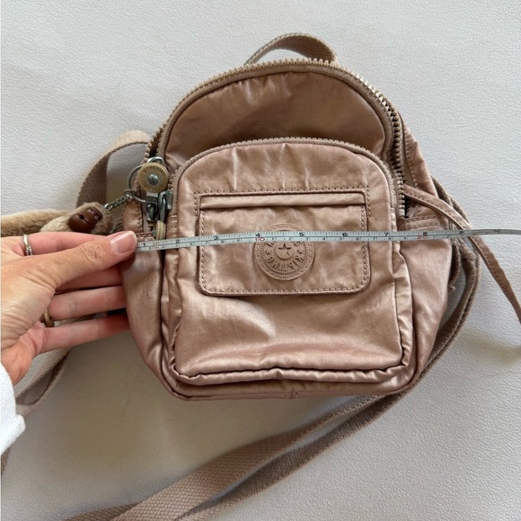 Kipling Metallic Pink Crossbody Bag